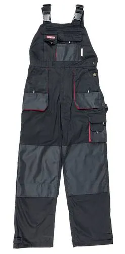 KS TOOLS Arbeits-Latzhose 60 - 985.0654 - Arbeitsschutz Latzhose mit verstellbaren Trägern und zahlreichen Taschen für optimalen Stauraum, ideal für Handwerker und Profis.