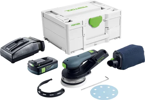 Festool ETSC 2 125-Basic Akku Exzenterschleifer 18 V mit 3,0 Ah Akku