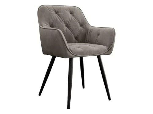 MIRJAN24 Stuhl Nevada, Modern Kollektion - Esszimmerstuhl mit eleganten Metallbeinen und bequemer Sitzfläche, ideal für stilvolle Wohnzimmer und Esszimmer.