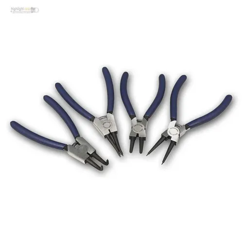 4-tlg Satz Seegering/Sprengring-zange 150mm Sicherungsring-zange Set Innen+Außen