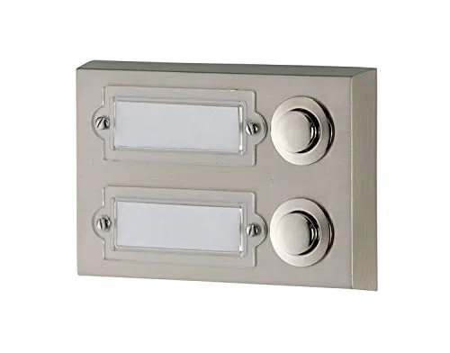 HUBER Aufputz Klingeltaster 2 fach aus Metall