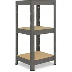 shelfplaza Schwerlastregal PROFI 90x60x60cm - Schwerlastregal mit 3 Böden, hohe Tragkraft von 200 kg pro Boden, ideal für Werkstatt und Lager, hohe Stabilität durch Dreipunktaufhängung.
