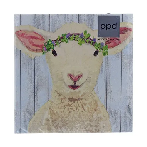 Paper Products Design 1332343 Maisie Lunch Napkins Papierserviette, Papier, weiß