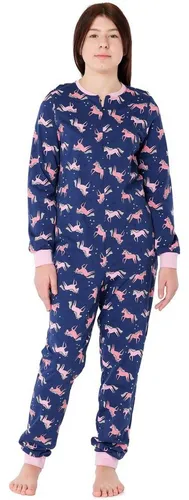 Merry Style Schlafanzug Mädchen - Bequemer Schlafoverall MS10-235 - Pyjama für Jugendliche – Komfortabler Overall aus atmungsaktiver Baumwolle, ideal für entspannte Nächte und empfindliche Haut.