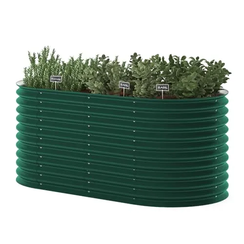 ok-Living Hochbeet Kräuterbeet oval 200x100x80cm