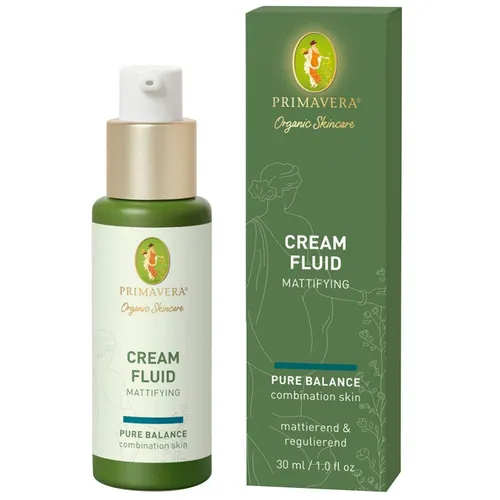 Primavera Cream Fluid - Mattifying - Sonstige Gesichtspflegeartikel, leichtes Fluid mit Bio Salbei und Bio Süßholzwurzel, reguliert Talgproduktion und sorgt für ein mattiertes Hautbild.