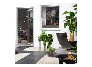 Fliegengitter Alu Rollobausatz Fenster smart 130x160cm - Fliegengitter für Fenster, einfach zu montieren und schützt effektiv vor Insekten, ideal für ein angenehmes Raumklima.