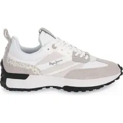 Pepe Jeans Lucky Print Trainers EU 39 - Damen-Sneaker in Weiß mit einzigartigem Druckdesign, ideal für einen stilvollen Auftritt im Alltag.
