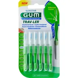 GUM Trav-Ler 1,1mm Tanne grün Interdental+6Kappen 6 St
