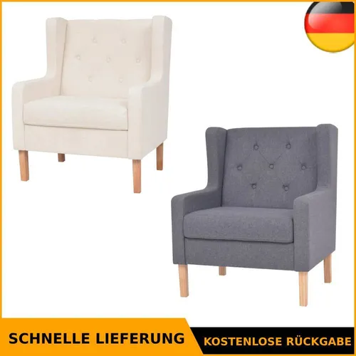 vidaXL Sessel Grau Stoff