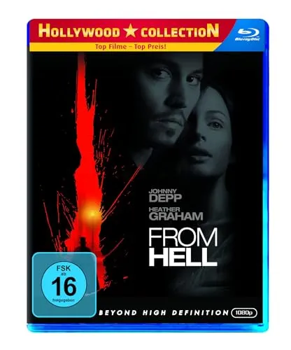 From Hell [Blu-ray] - Düstere Verfilmung über Jack the Ripper, packende Atmosphäre und spannende Handlung für Thriller-Fans ab 16 Jahren.