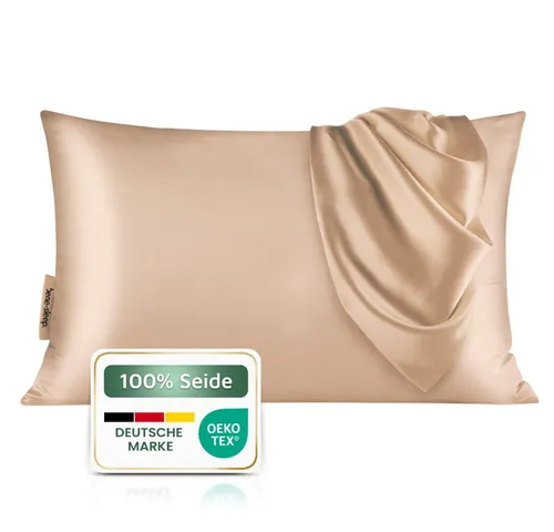 bene-sleep. Kissenbezug bene-sleep® Seidenbezug – 22 Momme Maulbeerseide, faltenreduzierend, Reine 22 Momme Naturseide, Höchste Güteklasse 6A