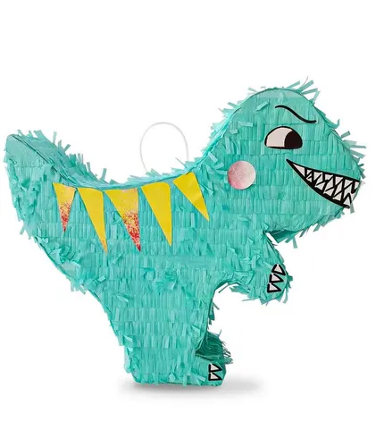 P'TIT CLOWN - 22907 - Dinosaurier Pinata für Kindergeburtstage - Bunte Dinosaurier-Pinata aus Karton und Papier, einfach zu befüllen und ideal für jede Feier. Größe: 36 x 57 x 10 cm, ein Highlight für Kindergeburtstage und Feste!','category':'Piñatas