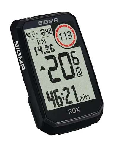 SIGMA ROX 4.0 Endurance Black Sensor Set - Fahrradcomputer mit GPS, 41h Akkulaufzeit und E-Bike Kompatibilität für präzise Navigation und umfangreiche Funktionen.