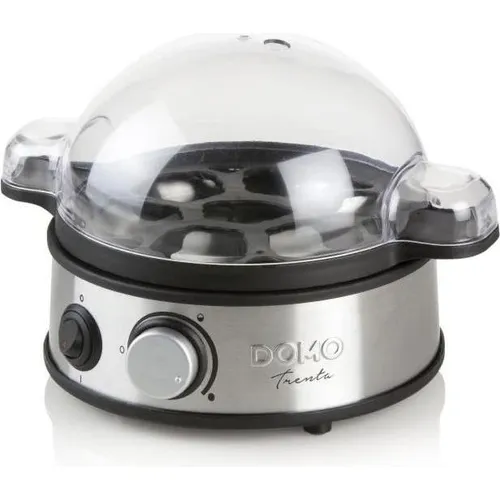 Domo Eierkocher DO 9142 EK - Edelstahl für bis zu 7 Eier - Eierkocher für bis zu 7 Eier, leistungsstark mit 400 Watt und hochwertigem Edelstahlgehäuse. Ideal für perfekte Kochergebnisse und mühelose Zubereitung.