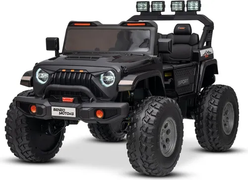 Beneo Motors OFFRIDE 4x4 Zweisitzer Kinderauto, schwarz mit MP3-Player
