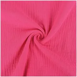 50x130cm Musselin Stoff uni Meterware Mulltuch Baumwolle - Rosa