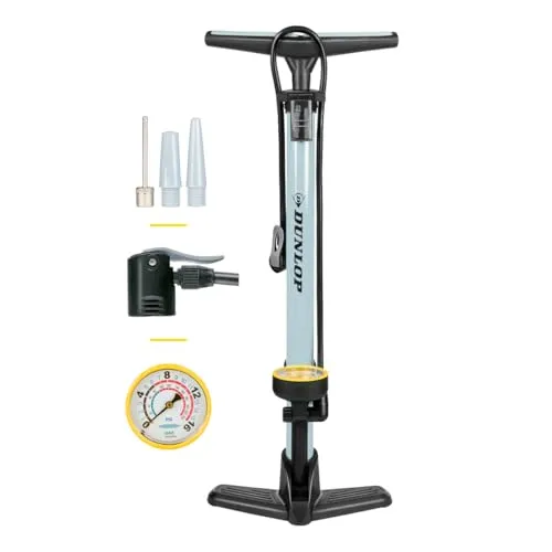 Dunlop Fahrradpumpe mit Manometer