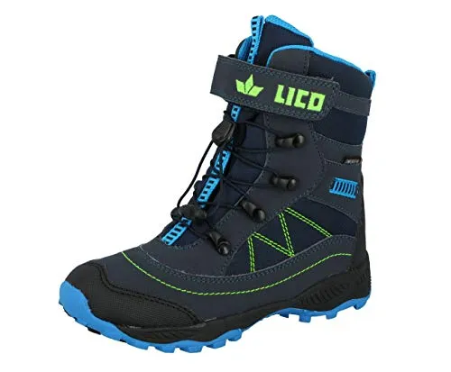 Lico Winterboot Sundsvall VS - Wasserdichte Winterboots in Blau - Wanderschuhe mit warmem Futter und atmungsaktiver Membrane, ideal für kalte Wintertage und Outdoor-Abenteuer.