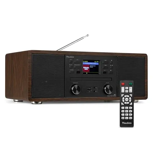 Audizio Avola DAB+ Radio mit CD Player – Hochwertiger Sound - Radios: Genießen Sie DAB+ und FM mit erstklassigem Klang. Integrierter CD-Player und Bluetooth für kabelloses Streaming – das perfekte Audioerlebnis für Musikliebhaber.