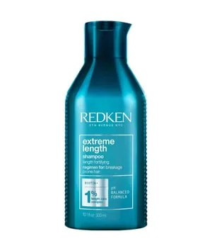 Redken Extreme Length Shampoo 300 ml - Shampoo für längeres, stärkeres Haar mit Biotin, reduziert Haarbruch um 81% und verbessert den Glanz. Ideal für gesunde Haarpflege.