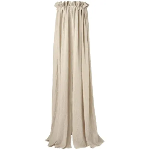 Meyco Baby Sand Betthimmel Sluier (30x155cm) - Baby Betthimmel & Himmelstangen, stilvoller Sandfarbton für eine gemütliche Schlafumgebung