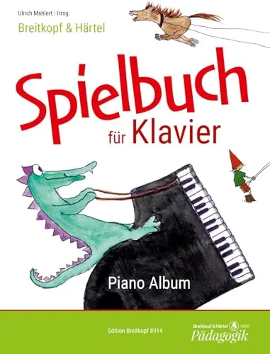 Breitkopf & Härtel Spielbuch für Klavier - Noten für Klavier & Keyboard, umfassende Repertoiresammlung mit zwei- und vierhändigen Stücken von sehr leicht bis mittelschwer, ideal für Anfänger und Fortgeschrittene.