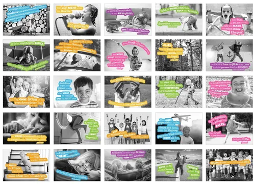 Edition Seidel Set 25 Postkarten Kinder mit lustige Sprüchen - Karten mit Spruch