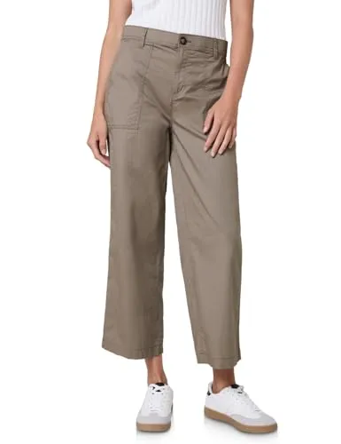 STREET ONE STUDIO Cargohose aus Baumwolle mit Stretchanteil - Beige 36 - Stoffhosen in beige mit 98% Baumwolle und 2% Elasthan, ideal für Komfort und Bewegungsfreiheit im Alltag.