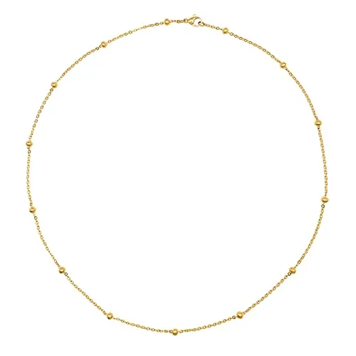 Heideman Halskette Damen aus Edelstahl gold farbend Choker Kette für Frauen mit Kugeln