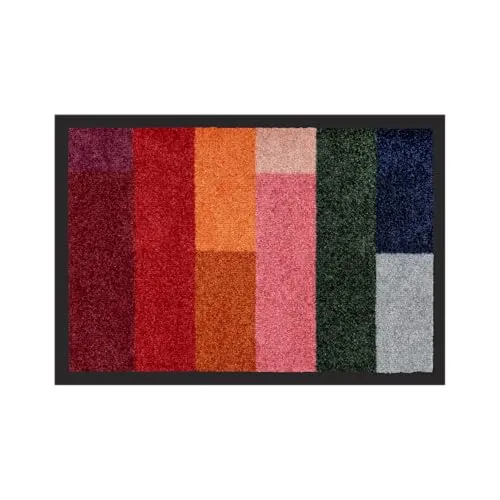 Remember Fußmatte NERO 50 x 75 cm - Stilvolle Fußmatte für In- und Outdoor, waschbar bei 40°C und mit rutschfester Gummiunterseite – ideal für jeden Eingangsbereich.