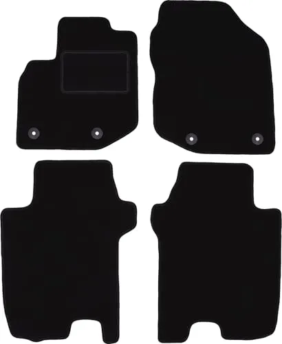 Wielganizator Automatte – Passend für Honda Jazz III Schrägheck 2011-2014 – Velours – Autozubehör - Auto Fußmatten – Fußmatte Auto – 4-teilig - schwarz