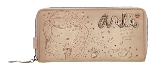 Anekke Hollywood Studio RFID Wallet Nude beige - Stylisches Portemonnaie mit RFID Blocker, 12 Kartenfächern und durchdachter Fächeraufteilung für optimale Sicherheit und Ordnung.