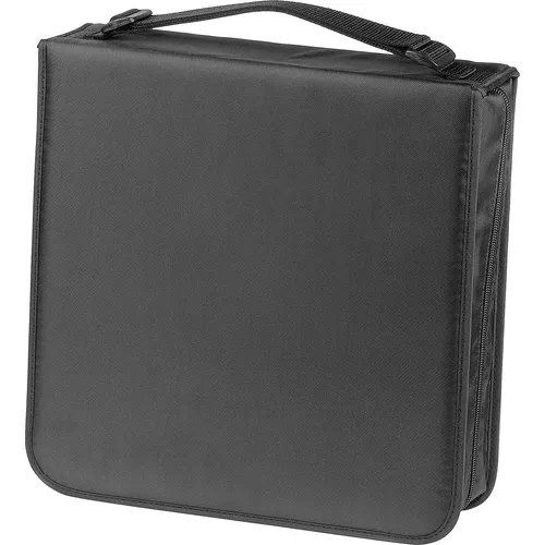 CD Wallet Nylon 208, schwarz - Praktische CD-Wallet für bis zu 208 CDs, robustes Nylon-Material für optimalen Schutz und perfekte Aufbewahrung.