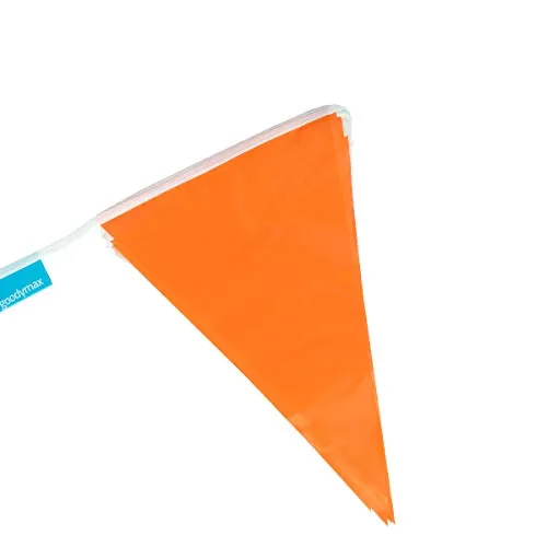 Goodymax® Wimpelkette 10 m Orange - viele weitere Farben & Farbkombinationen zur Auswahl