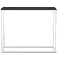 Bettso Konsolentisch, Schwarz, Weiß, Holzwerkstoff, Metall, 100x80x25 cm, Wohnzimmer, Wohnzimmertische, Konsolentische