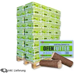 Nestro Hartholzbriketts Premium 3×10kg – Buche/Eiche, hoher Heizwert