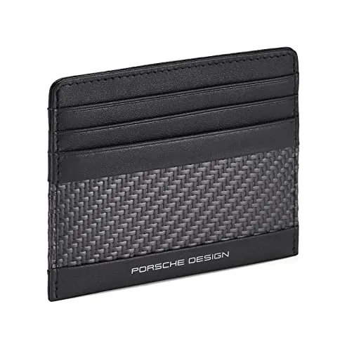PORSCHE DESIGN Carbon Cardholder 6 Black - Kreditkartenhülle für Herren aus hochwertigem Carbon, elegant und funktional, ideal für den stilbewussten Mann.