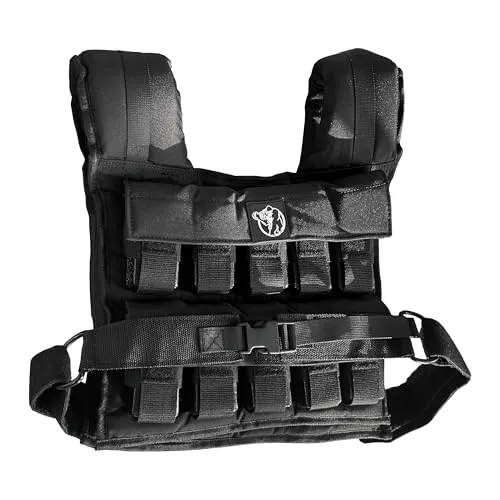 GORILLA SPORTS Gewichtsweste Verstellbar, 10/20/30 kg von Gorilla Sports