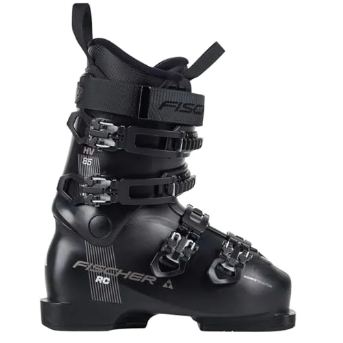 Fischer RC 85 Wmn black/black - 24/24.5 - Skischuhe für Hobby-Skifahrerinnen mit breiten Füßen, bieten hohen Komfort und Kontrolle auf der Piste, ideal für lange Skitage.