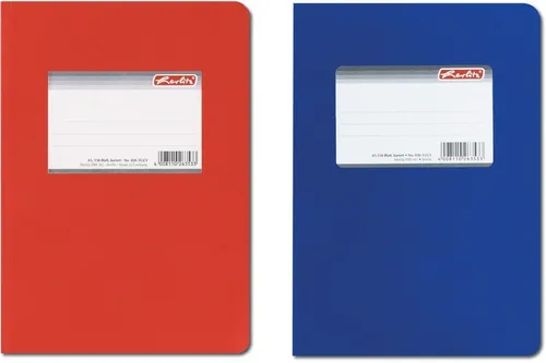 Herlitz Notizbuch Kladde A5 150 Blatt kariert Einband glänzend