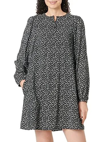 ONLY Damen Onlsandy Life L/S Dress Noos Ptm Kleid mini, Black 2, M EU