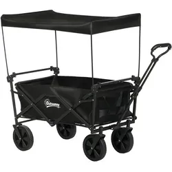 Outsunny Bollerwagen in schwarz von Outsunny