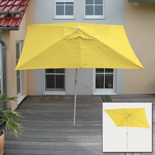Sonnenschirm Castellammare, 2x3m Neigbar in Gelb