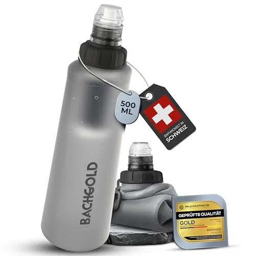Bachgold® Squeeze Wasserfilter Outdoor – Ultraleichter Trinkwasserfilter für Camping & Bushcraft - Ultraleichter Trinkwasserfilter (500 ml) mit leistungsstarkem 2-stufigem Filtersystem. Ideal für Outdoor-Aktivitäten und Notfallvorsorge. Kompakt und einfach zu bedienen – perfekter Begleiter für Abenteuer in der Natur.