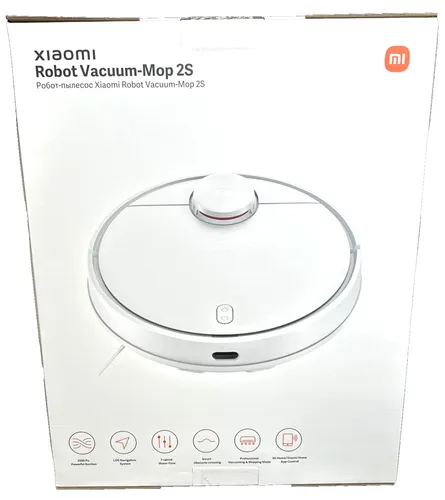 Xiaomi Mi Robot Vacuum-Mop 2S - Intelligenter Wischroboter mit LDS-Navigation - Saugroboter mit 4000 Pa Saugleistung und automatischer Selbstreinigung. Ideal für gründliche Reinigung von Hartböden und Teppichen, steuerbar via App und Sprachassistenten.