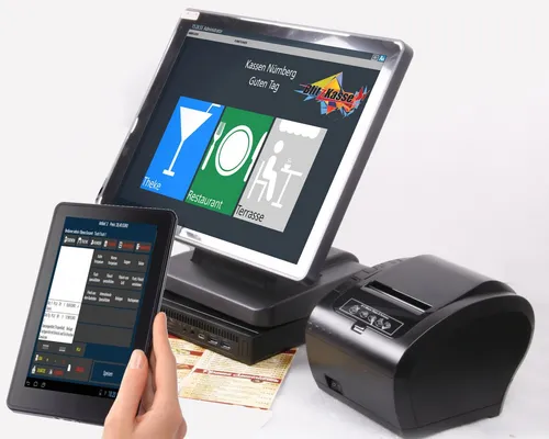 BlitzKasse Kassensystem GASTRO mit Handheld und Bondrucker von BlitzKasse