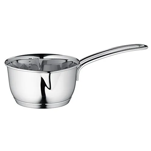 Küchenprofi 23 7000 28 12 Butterpfännchen 500 ml, Silber | Stieltopf, für alle Herdarten inklusive Induktion, 9 cm Bodendurchmesser, praktische Innenskala, 500 ml Fassungsvermögen