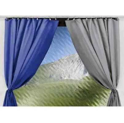 Thule Gardinen-Set für Safari-Residence G2/G3 (425-500cm), grau