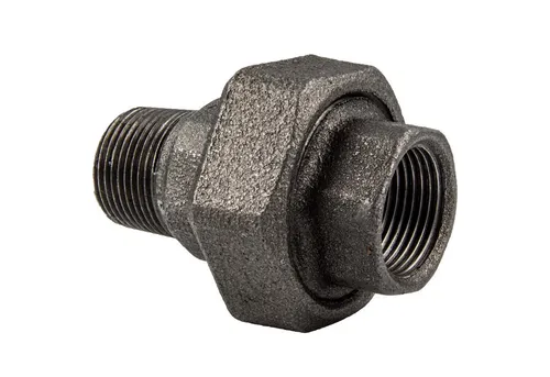 GEBO Gewindefitting Temperguss-Gewindefitting schwarz Verschraubung konisch dichtend, 3/4 Zoll
